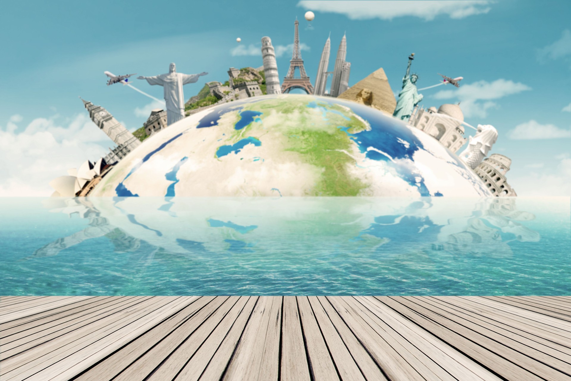 Tourism of the worldwide landmarks